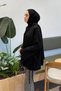 Piped Tunic with Tie-Detail, Black - 2