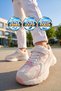 Girls' Powder-Colored Walking and Sneakers with Velcro Straps, Thick Sole—Terra 26K Sneakers - 2