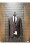 Classics Men's Slim Fit 6-Drop Pointed-Collar Vest Set Polyviscose Suit with Double Slits
