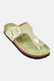 Women Slip On Cork Sandals, Olive