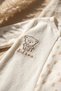 HoneyBear Cream Baby Boy Onesie and Beanie Set - Soft-Textured with Teddy Bear Print and Zipper - 3