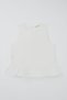 Girls' Pantsuit with Eyelet Embroidery Details, Ages 4–8, Ecru - 4