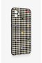 Samsung A04 Compatible Silicone Case with Heart-Shaped Plaid Pattern - 3