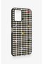 Vivo Y21 Compatible Silicone Case with Heart-Shaped Plaid Pattern - 3