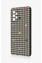 Samsung A72 Compatible Silicone Case with Heart-Shaped Plaid Pattern - 4