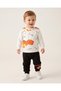 Boys' 1-2-3-4 Years Old Transitional Lightweight Trex Dinosaur-Printed 2-Piece Top and Bottom Set