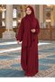 Prayer Dress with Shawl, Zipper, One-Piece, Easy to Wear, Hijab - 3