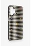 Samsung A32 Compatible Silicone Case with Heart-Shaped Plaid Pattern - 3