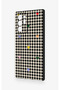 Samsung Note 20 Ultra Compatible Silicone Case with Heart-Shaped Plaid Pattern - 4