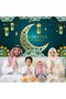 خلفية لعيد رمضان، خلفية تصوير إسلامية مزخرفة، تصميم مسجد ذهبي، 2 أنماط مختلفة - 4