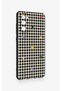 Samsung S20Fe Compatible Silicone Case with Heart-Shaped Plaid Pattern - 3