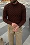 Nago Braided High Crew Neck Regular-Fit Men’s Knit Sweater - 7