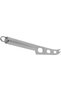 Cheese Knife with Fork Tip, Silver - 2
