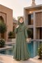 Ready-to-Wear Jersey Prayer Dress | Cotton One-Piece Prayer Dress with a Convenient Scarf - 2