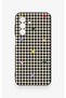 Samsung A17 Compatible Silicone Case with Heart-Shaped Plaid Pattern - 2