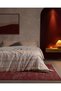 Monélis Double-Size Cotton Jacquard Blanket - Beige
