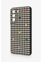 Samsung S21FE Compatible Silicone Case with Heart-Shaped Plaid Pattern - 4