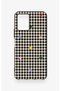 Vivo Y21 Compatible Silicone Case with Heart-Shaped Plaid Pattern - 2