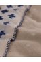Riquier Single-Size Cotton Jacquard Blanket - Beige - 8