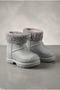 Children's Waterproof Rain Boots with Plush Detailing and Fur Inside - 7