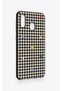Samsung A20-A30 Compatible Silicone Case with Heart-Shaped Plaid Pattern - 3
