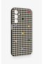 Samsung A25 Compatible Silicone Case with Heart-Shaped Plaid Pattern - 3