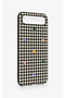 Tecno Spark Slim Compatible Silicone Case with Heart-Shaped Plaid Pattern - 3