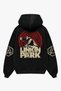 Linkin Park Printed Oversize Unisex Black Hoodie