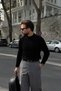 Nago Braided High Crew Neck Regular-Fit Men’s Knit Sweater - 5