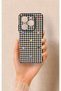 Tecno Spark 20C Compatible Silicone Case with Heart-Shaped Plaid Pattern