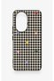 Honor 200 5G-Compatible Silicone Case with Heart-Shaped Plaid Pattern - 2
