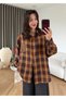 Mustard Plaid Oversized Shirt - 5163 - 2