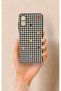 Samsung A06 Compatible Silicone Case with Heart-Shaped Plaid Pattern