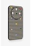 Honor Magic 8 Lite Compatible Silicone Case with Heart-Shaped Plaid Pattern - 3