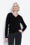 Knitted patterned buttoned cardigan