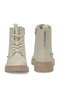 TRENY JR Beige Girls' Biker Boots - 5