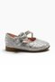 7050-27 Glittery, Mirrored, Leather, Rhinestone-Embellished, Double-Strap Girls' Ballet Flats, Sizes 21–25 - 2