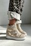 Adaline Beige Star-Detail Hidden-Heel Women's Sneakers - 2