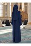 Ready-to-Wear Prayer Dress with Scarf, Zipper, One-Piece, Easy to Wear, Hijab, Navy Blue - 7