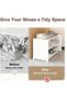 Small Shoe Shelf, 3 Tier Plastic Shoe Organizer, Stackable Free Standing Underbed Shoe Storage Shelf - 5