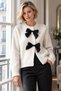 Bow Detail Knit Cardigan
