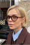 Rigel Vintage Gold Detailed Leopard-Framed Nude Ultra-Lightweight Uv400 Filtered Women's Sunglasses. - 3
