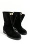 Duo Black Suede Flat Sole Women's Boots - 5