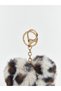 Plush Women's Handbag Charm with a Figurine - 2