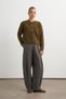 Pleated Pants with a Wide Belt