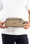 Canvas and Leather Men's Handheld Clutch Bag Suitable for Everyday Use - 4