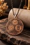 Round Copper Necklace for Women and Men, Embroidered with the Names of Allah (Asma al-Husna) and Enchanted Arabic Motifs – Custom Design