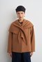 Short Cashmere Jacket Camel