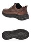 Coffee Genuine Leather Men's Casual Shoes: Stylish, Comfortable, Smart-Lacing Sneakers 26K541-1 - 5