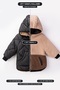 Reversible, Plush-Lined, Quilted, Hooded, Thick Winter Jacket for Boys - 2